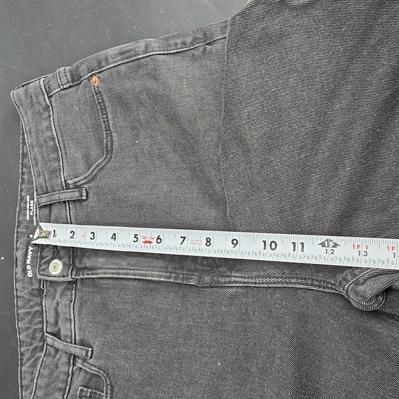 Old Navy Jeans Higher High Rise Flare Raw Hem Black Wash 8 - Picture 5 of 9